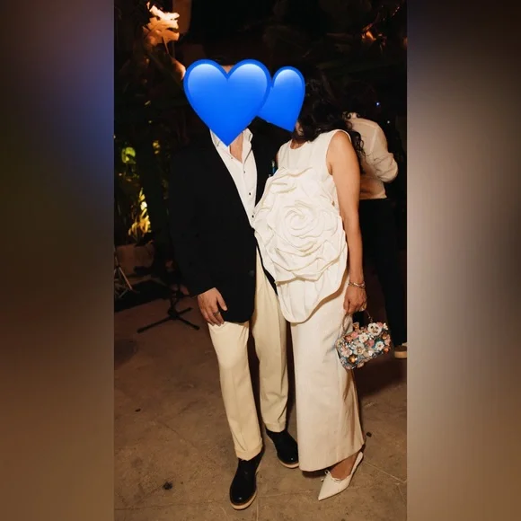 HUISHAN ZHANG Aphrodite Flower Appliqué Sleeveless Column Dress - Picture 3 of 6